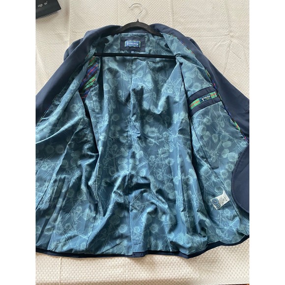 William Murray Golf Serious Business Blazer Performance Mens Small Blue NWOT - Picture 11 of 16